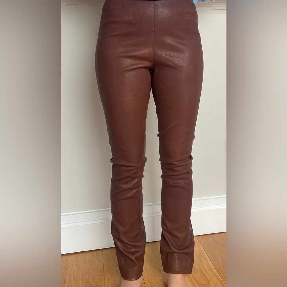 Rag and bone brown leather pants (limited edition)